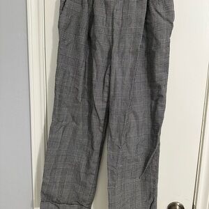 Men's Gray Plaid Pants